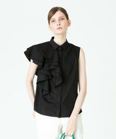 ラッフルノースリーブシャツ