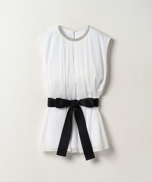 ＊＊allureville / アルアバイル シャツ・ブラウス | ビジュープルオーバー（オフホワイト）