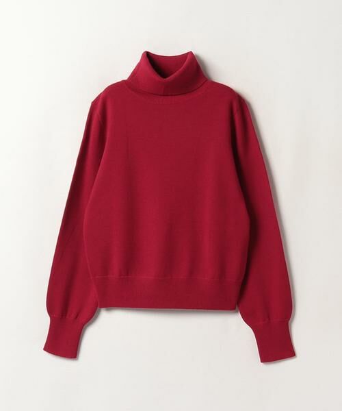 ＊＊allureville / アルアバイル ニット・セーター | タートルコンパクトプルオーバー（レッド）