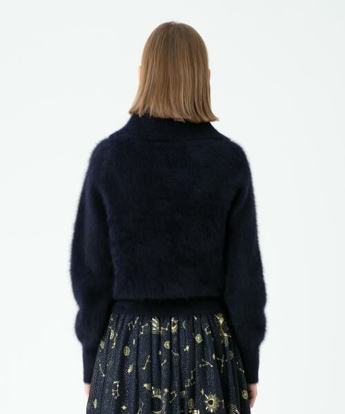 セール】 ファー加オフタートルプルオーバー （ニット・セーター