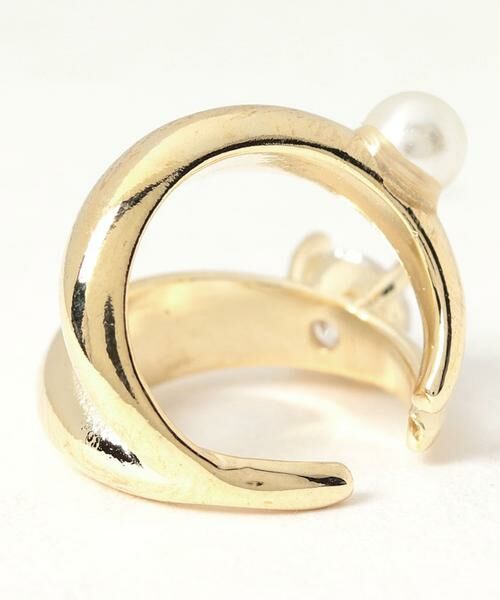 ＊＊allureville / アルアバイル ピアス・イヤリング | パールビジューイヤカフ | 詳細1