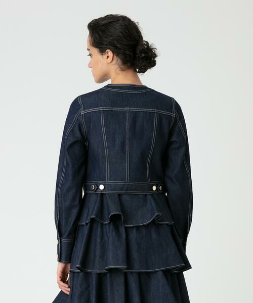 セール】 エコデニム クルージャケット （ノーカラージャケット