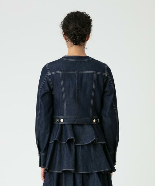 アルアバイル　ルルウィルビー エコデニム クルージャケット セール】 エコデニム クルージャケット （ノーカラージャケット