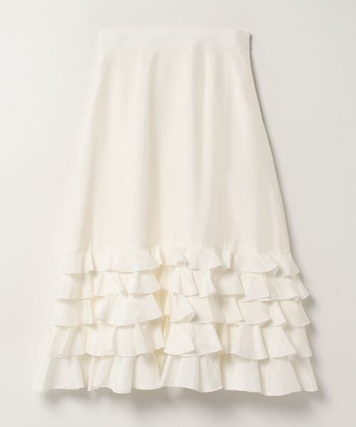 ＊＊allureville / アルアバイル スカート | シルク羽二重スカート（ホワイト）