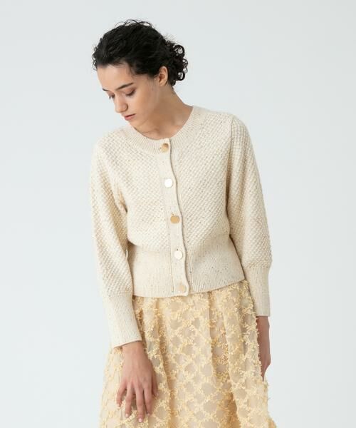 ＊＊allureville / アルアバイル カーディガン・ボレロ | スパンコール2WAY プルオーバー（ゴールド系）