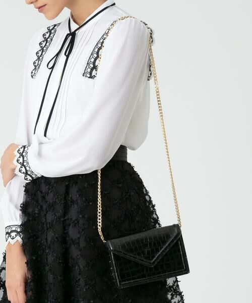 ＊＊allureville / アルアバイル クラッチ・パーティバッグ | 2WAYレタークラッチ（ブラック）