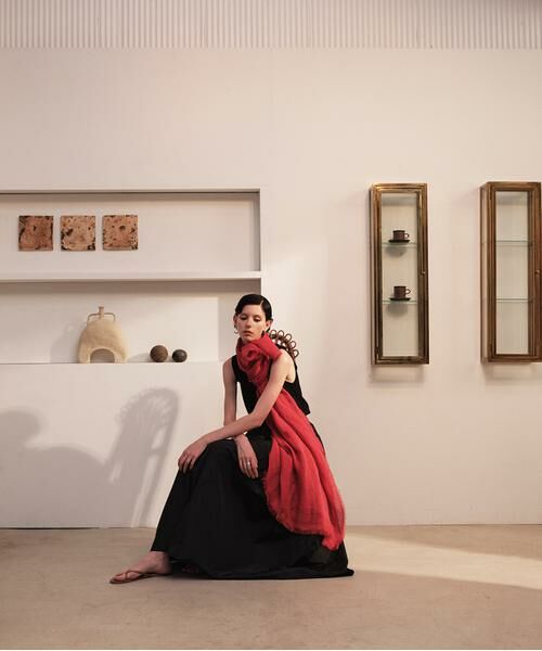 ＊＊allureville / アルアバイル マフラー・ショール・スヌード・ストール | THROW LINEN STOLE | 詳細5