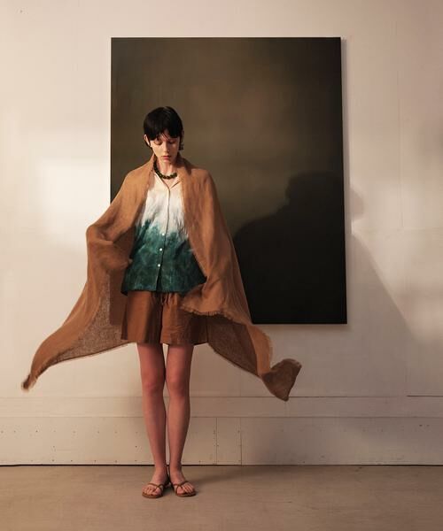 ＊＊allureville / アルアバイル マフラー・ショール・スヌード・ストール | THROW LINEN STOLE | 詳細7