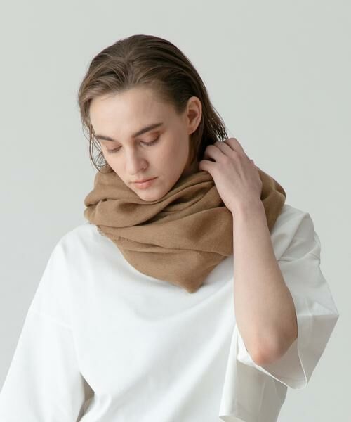 セール】 THROW LINEN STOLE （マフラー・ショール・スヌード・ストール）｜＊＊allureville / アルアバイル  ファッション通販 タカシマヤファッションスクエア