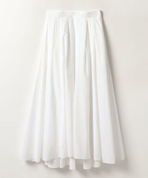 ＊＊allureville / アルアバイル スカート | タイプライタービッグフレアスカート（ホワイト）