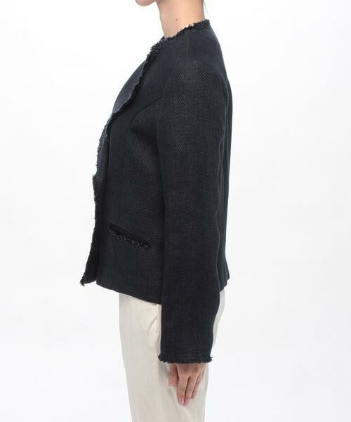 アルアバイル allureville MANTECOリネンブレンドジャケット セール】 MANTECOリネンブレンドジャケット （その他アウター