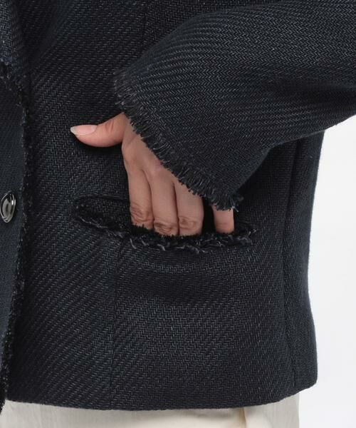 アルアバイル allureville MANTECOリネンブレンドジャケット アルアバイルallureville MANTECOリネンブレンドジャケット
