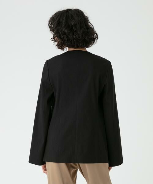 ＊＊allureville / アルアバイル ノーカラージャケット | リネンツイルストレッチスリットスリーブジャケット | 詳細16