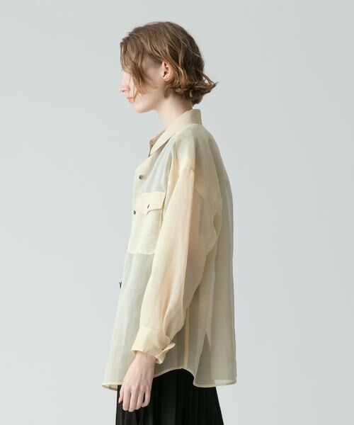 261★ ダブスタ オーガンジー フラワー シアーシャツ 261☆ ダブスタ オーガンジー フラワー シアーシャツ 261☆ ダブスタ