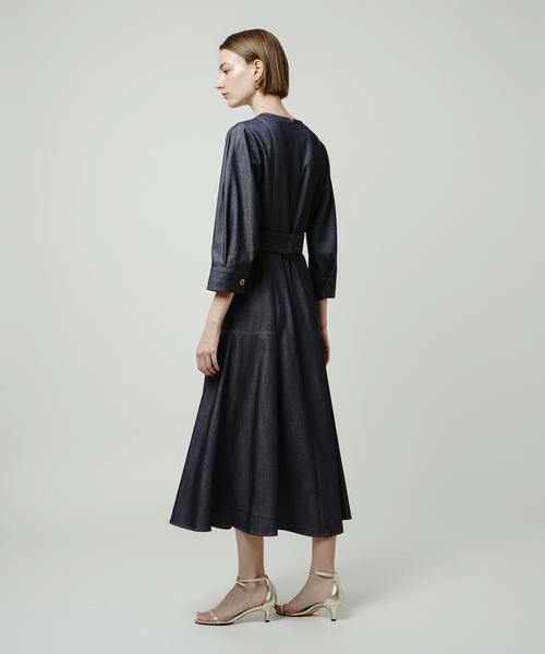 ＊＊allureville / アルアバイル ワンピース | ソフトデニムキーネックワンピース | 詳細12