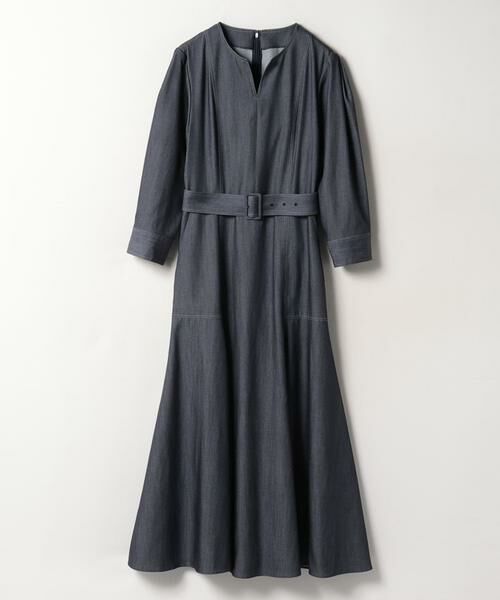 ＊＊allureville / アルアバイル ワンピース | ソフトデニムキーネックワンピース | 詳細9