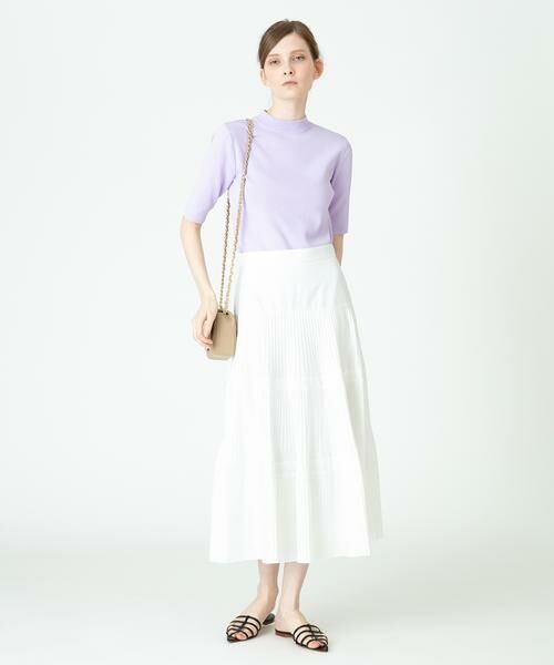 美品★LOULOU WILLOUGHBY ポリエステルプリーツティアードスカート セール】 【LOULOU WILLOUGHBY】ポリエステルプリーツティアード