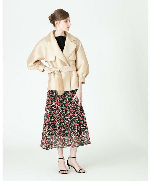 アルアバイルルルウィルビー パフスリーブショートトレンチコート