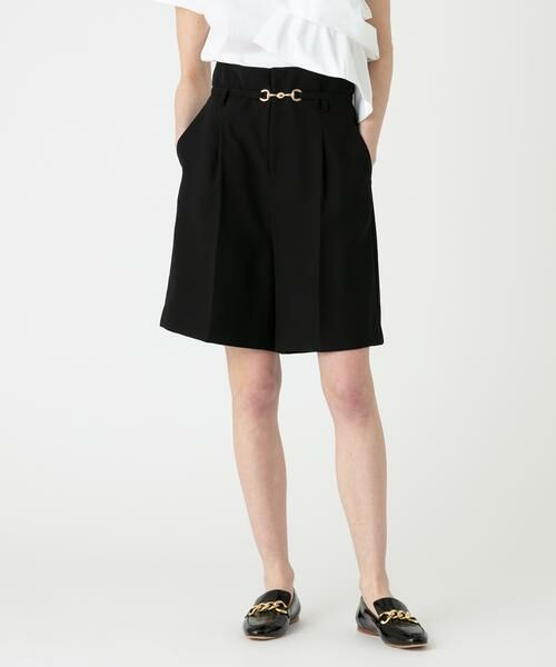 ＊＊allureville / アルアバイル パンツ | ダブルクロスショートパンツ（ブラック）