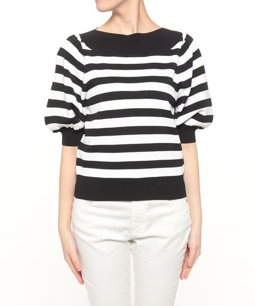 ＊＊allureville / アルアバイル ニット・セーター | ボーダーパフプルオーバー | 詳細1