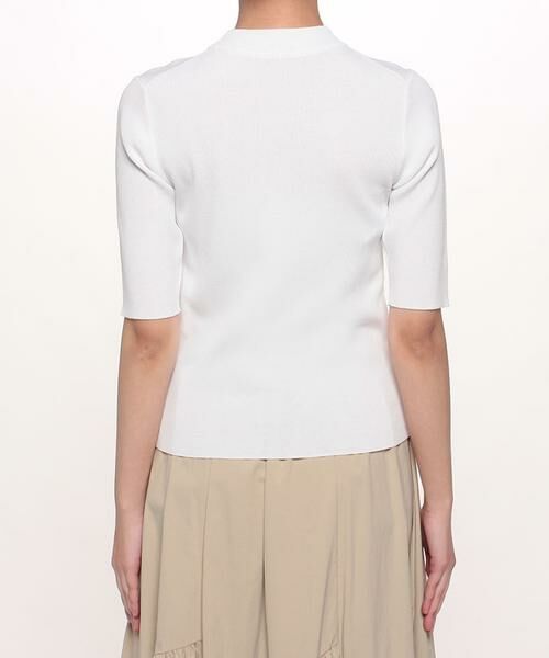 ＊＊allureville / アルアバイル ニット・セーター | エンブロイダリークチュール5分袖プルオーバー | 詳細3