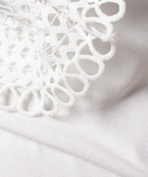＊＊allureville / アルアバイル ニット・セーター | エンブロイダリークチュール5分袖プルオーバー | 詳細5