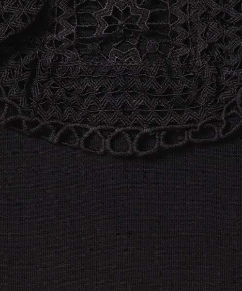 ＊＊allureville / アルアバイル ニット・セーター | エンブロイダリークチュール5分袖プルオーバー | 詳細6