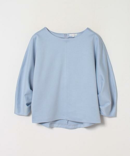 ＊＊allureville / アルアバイル カットソー | ソフトダンボールタックスリーブプルオーバー（サックス）