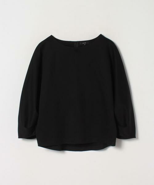 ＊＊allureville / アルアバイル カットソー | ソフトダンボールタックスリーブプルオーバー（ブラック）