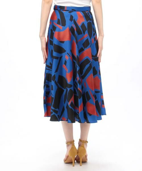 ＊＊allureville / アルアバイル スカート | ブロックキカプリントフレアスカート | 詳細3