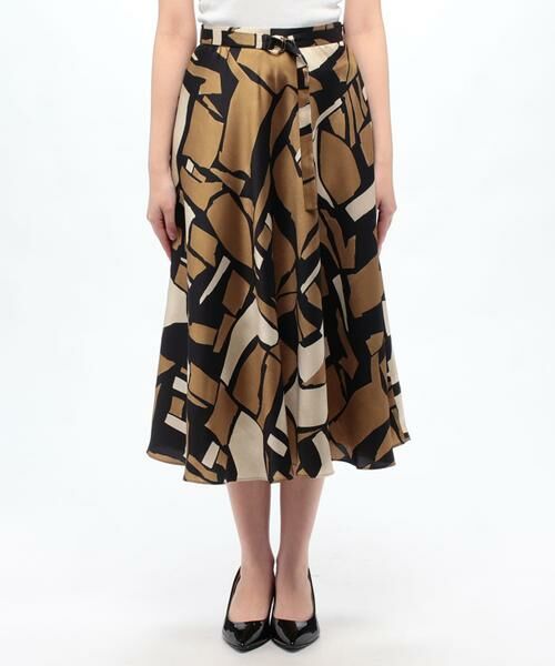 ＊＊allureville / アルアバイル スカート | ブロックキカプリントフレアスカート | 詳細10