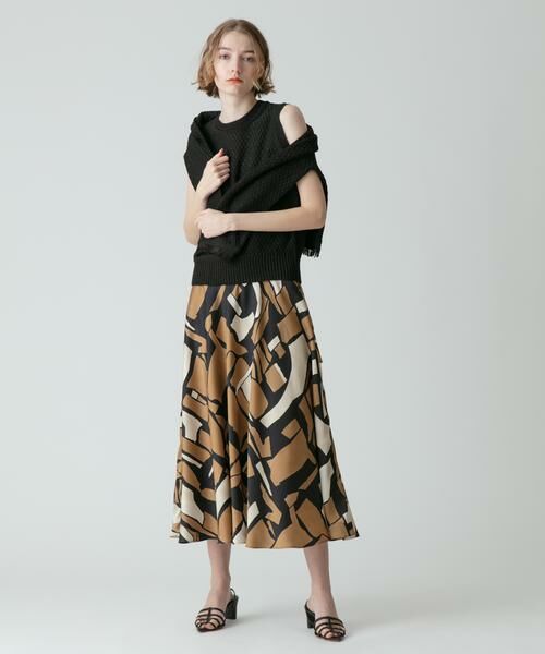 ＊＊allureville / アルアバイル スカート | ブロックキカプリントフレアスカート | 詳細22