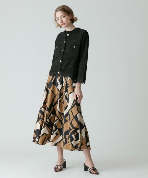 ＊＊allureville / アルアバイル スカート | ブロックキカプリントフレアスカート | 詳細23