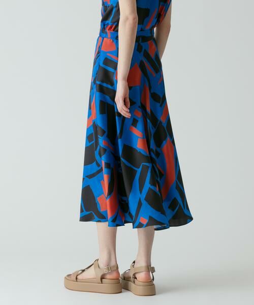 ＊＊allureville / アルアバイル スカート | ブロックキカプリントフレアスカート | 詳細26