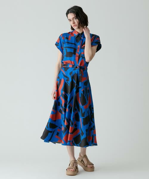 ＊＊allureville / アルアバイル スカート | ブロックキカプリントフレアスカート | 詳細28