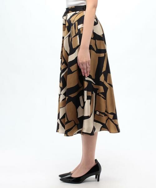 ＊＊allureville / アルアバイル スカート | ブロックキカプリントフレアスカート | 詳細11