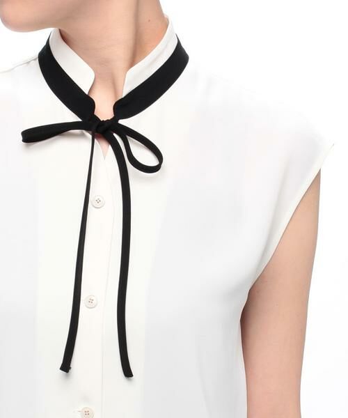 ＊＊allureville / アルアバイル シャツ・ブラウス | 配色タイノースリブラウス | 詳細4