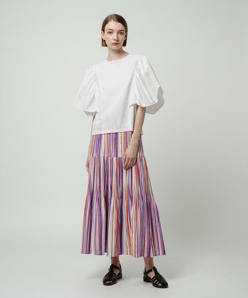 ＊＊allureville / アルアバイル カットソー | ピースダイフレアスリーブプルオーバー | 詳細14