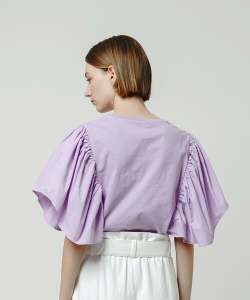＊＊allureville / アルアバイル カットソー | ピースダイフレアスリーブプルオーバー | 詳細17