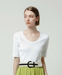 ディープUネックRIB プルオーバー