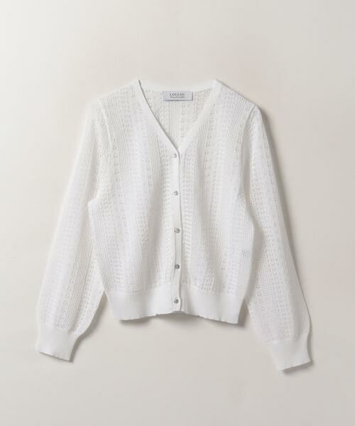 ＊＊allureville / アルアバイル カーディガン・ボレロ | レーシィVカーディガン（オフホワイト）