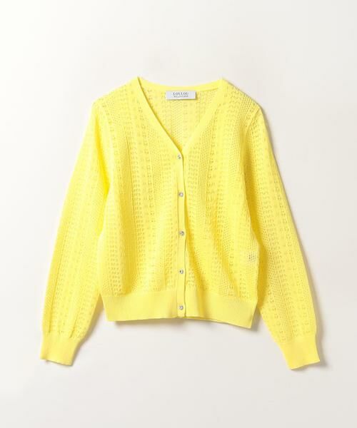 ＊＊allureville / アルアバイル カーディガン・ボレロ | レーシィVカーディガン（イエロー）