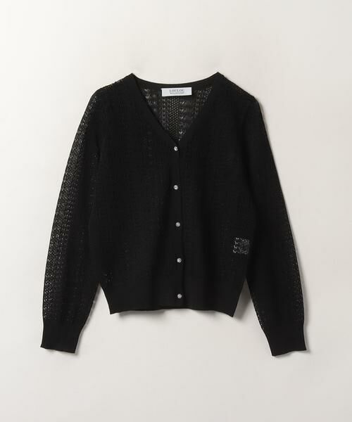 ＊＊allureville / アルアバイル カーディガン・ボレロ | レーシィVカーディガン（ブラック）