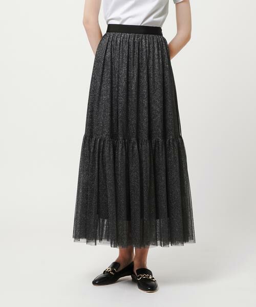 セール】 シルバーラメチュールスカート （スカート