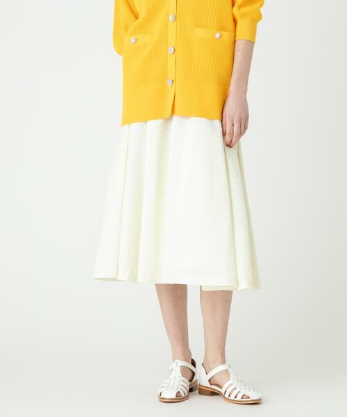 ＊＊allureville / アルアバイル スカート | ゼリージュジャガードスカート（オフホワイト）