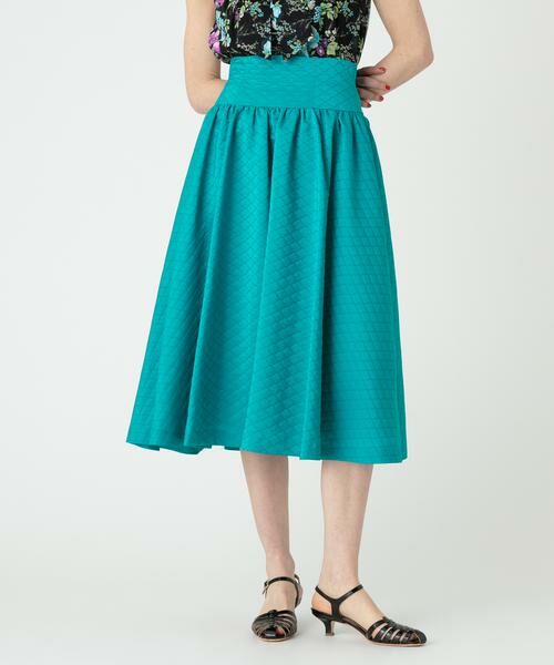 ＊＊allureville / アルアバイル スカート | ゼリージュジャガードスカート（ブルー）