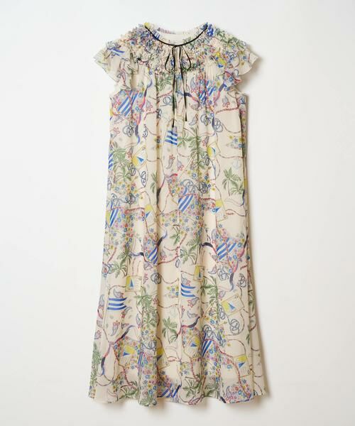 セール】 フローラルマリンフリルワンピース （ワンピース  