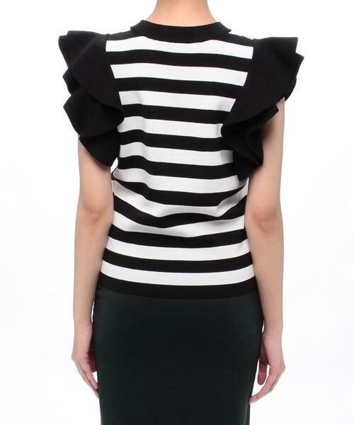 ＊＊allureville / アルアバイル ニット・セーター | 立体フリルボーダープルオーバー | 詳細3