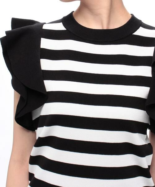 ＊＊allureville / アルアバイル ニット・セーター | 立体フリルボーダープルオーバー | 詳細4