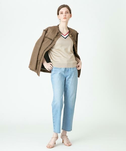 ＊＊allureville / アルアバイル ノーカラージャケット | MANTECOフリンジノーカラージャケット | 詳細17